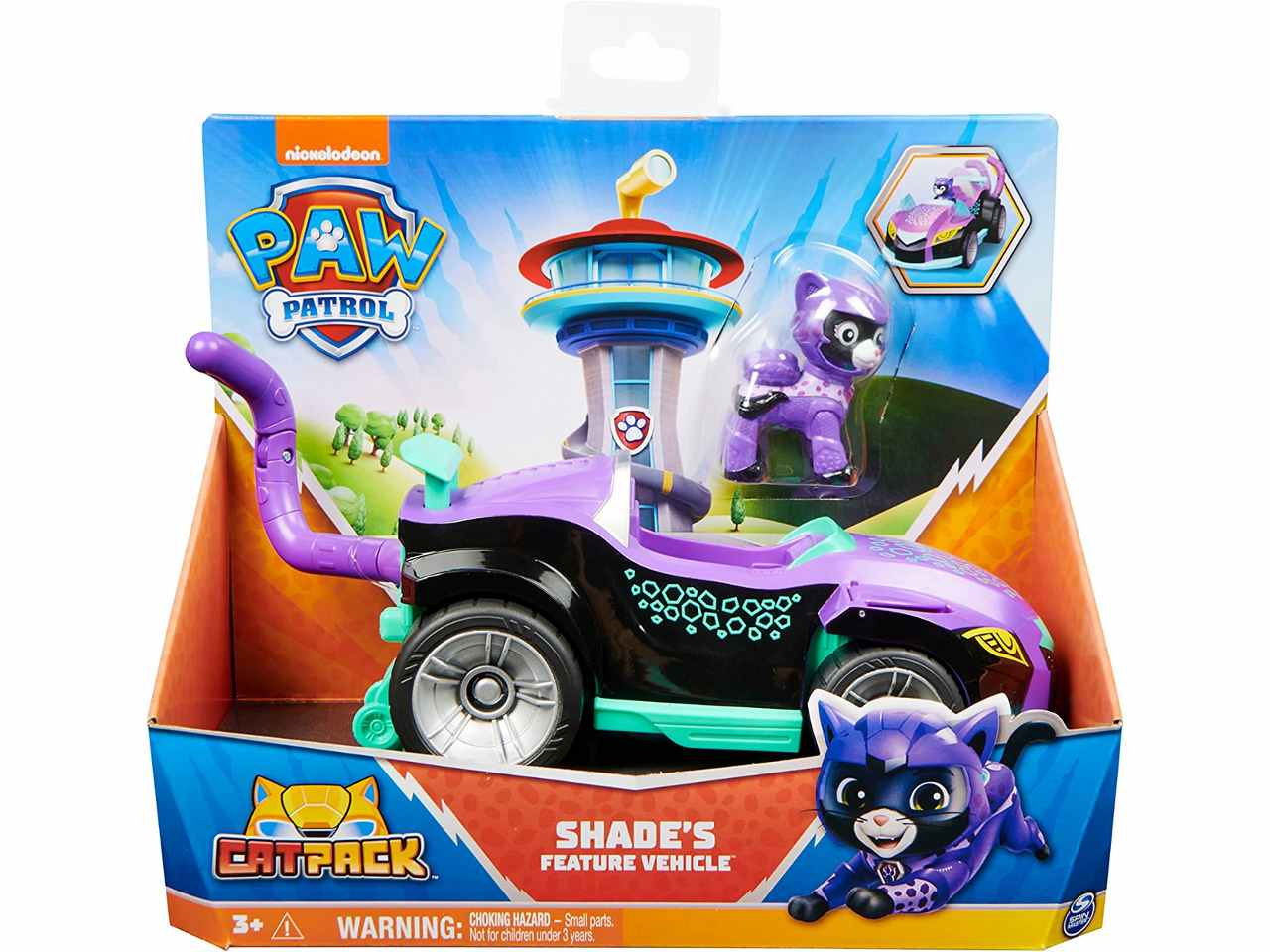 Paw patrol veicolo tematizzato cat pack di shade