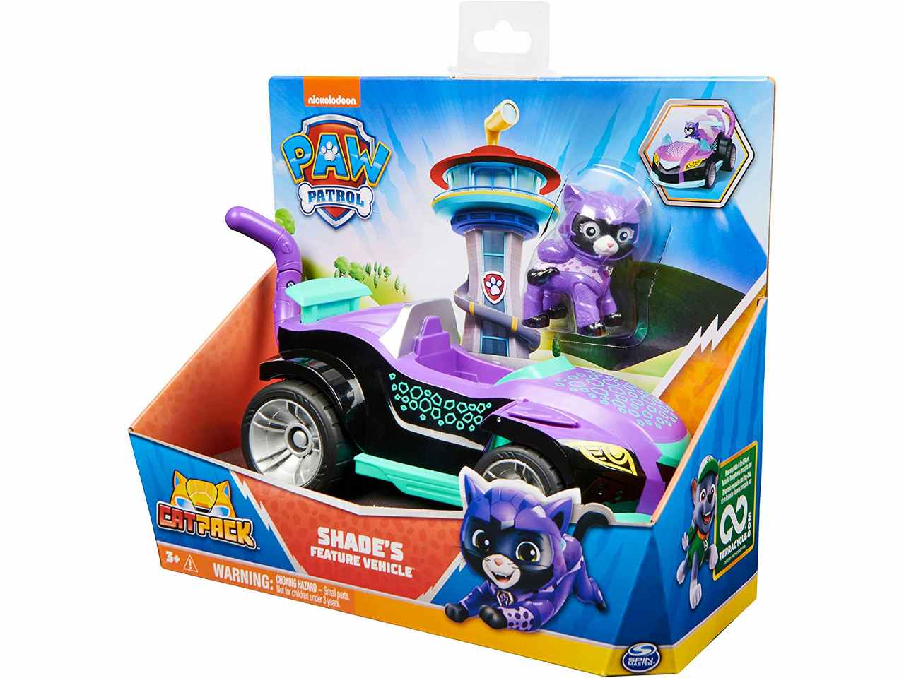 Paw patrol veicolo tematizzato cat pack di shade
