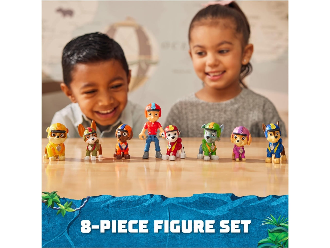 Paw Patrol 8 personaggi giungla collezionabili per bambini dai 3+ anni - Spin Master