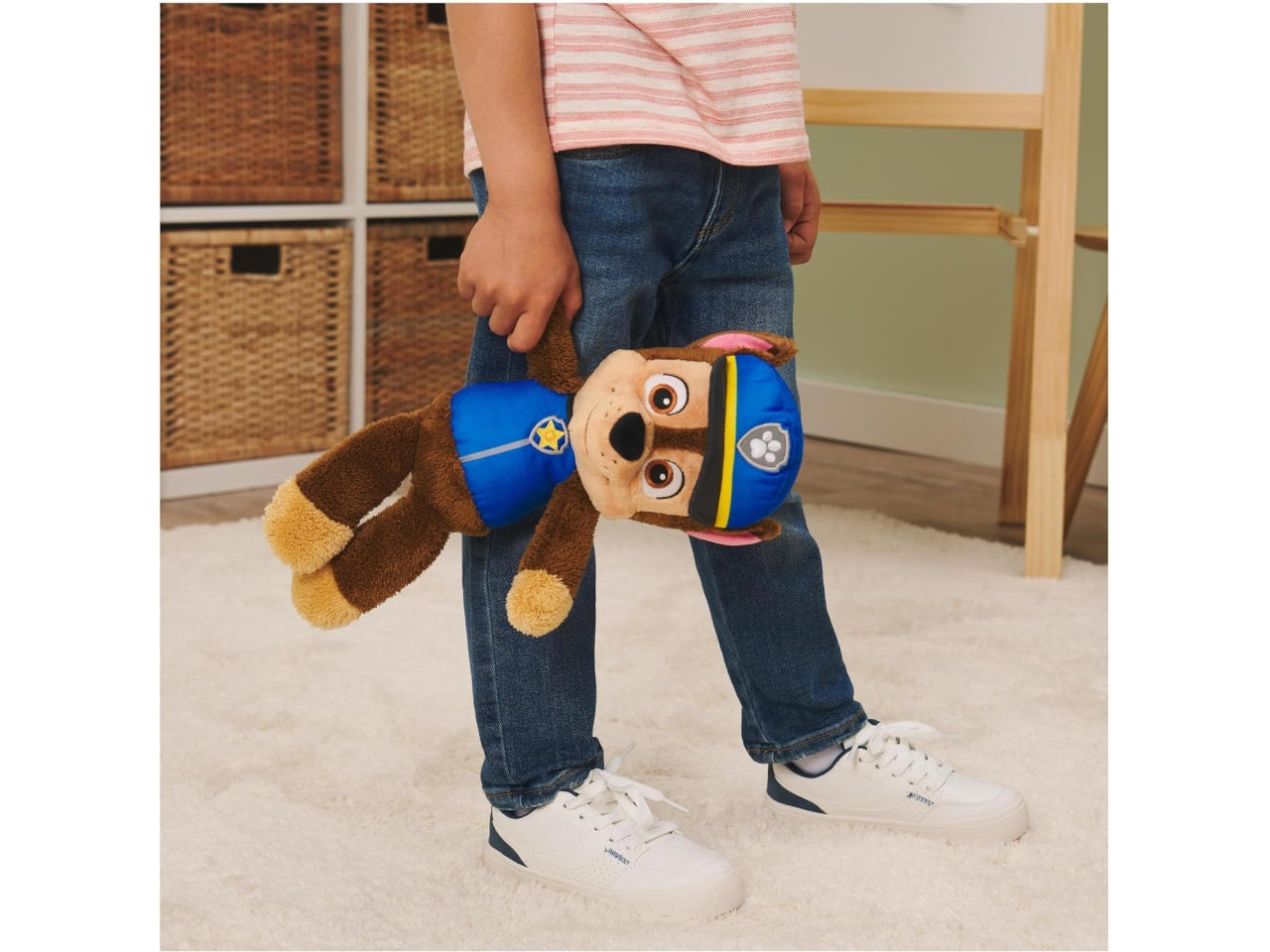 Paw Patrol, morbido peluche di Chase poliziotto, 33 cm per bambini da 1+ anni - Spin Master