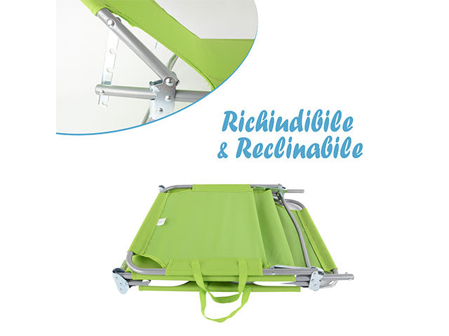 Lettino acciaio/oxford 188x55x24 w0015