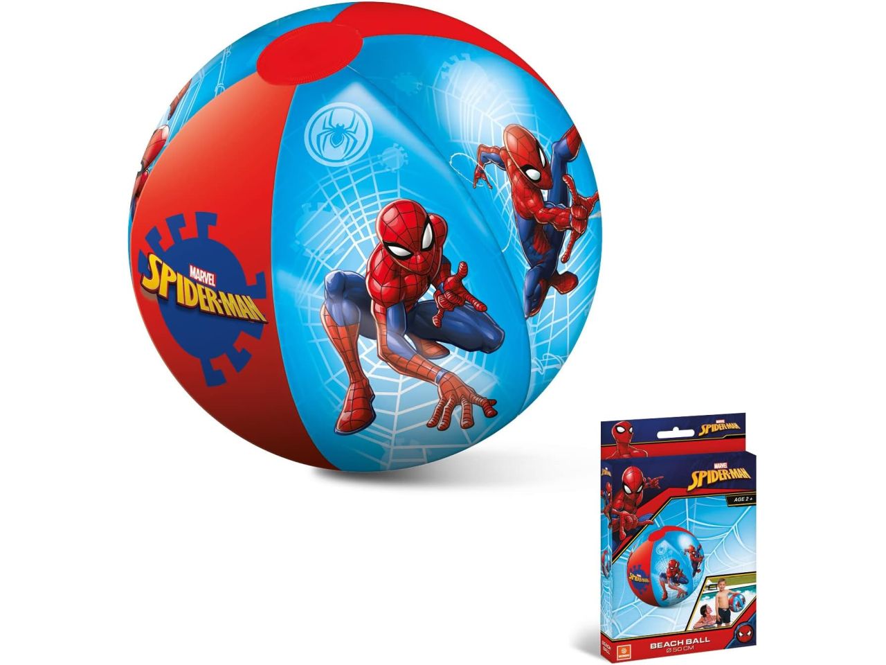 Spiderman palla gonfiabile da mare diametro 50cm