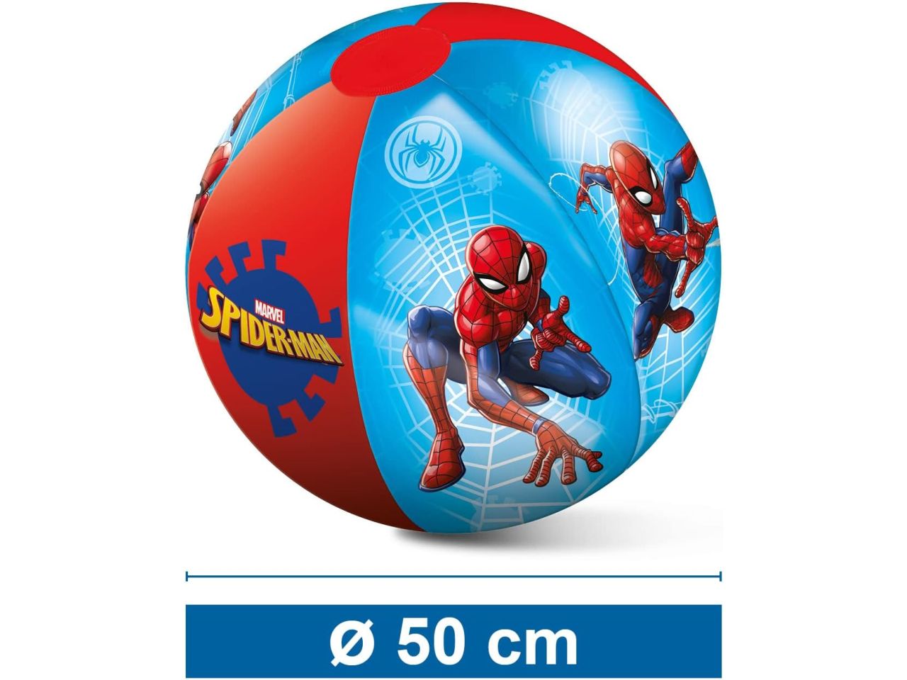 Spiderman palla gonfiabile da mare diametro 50cm