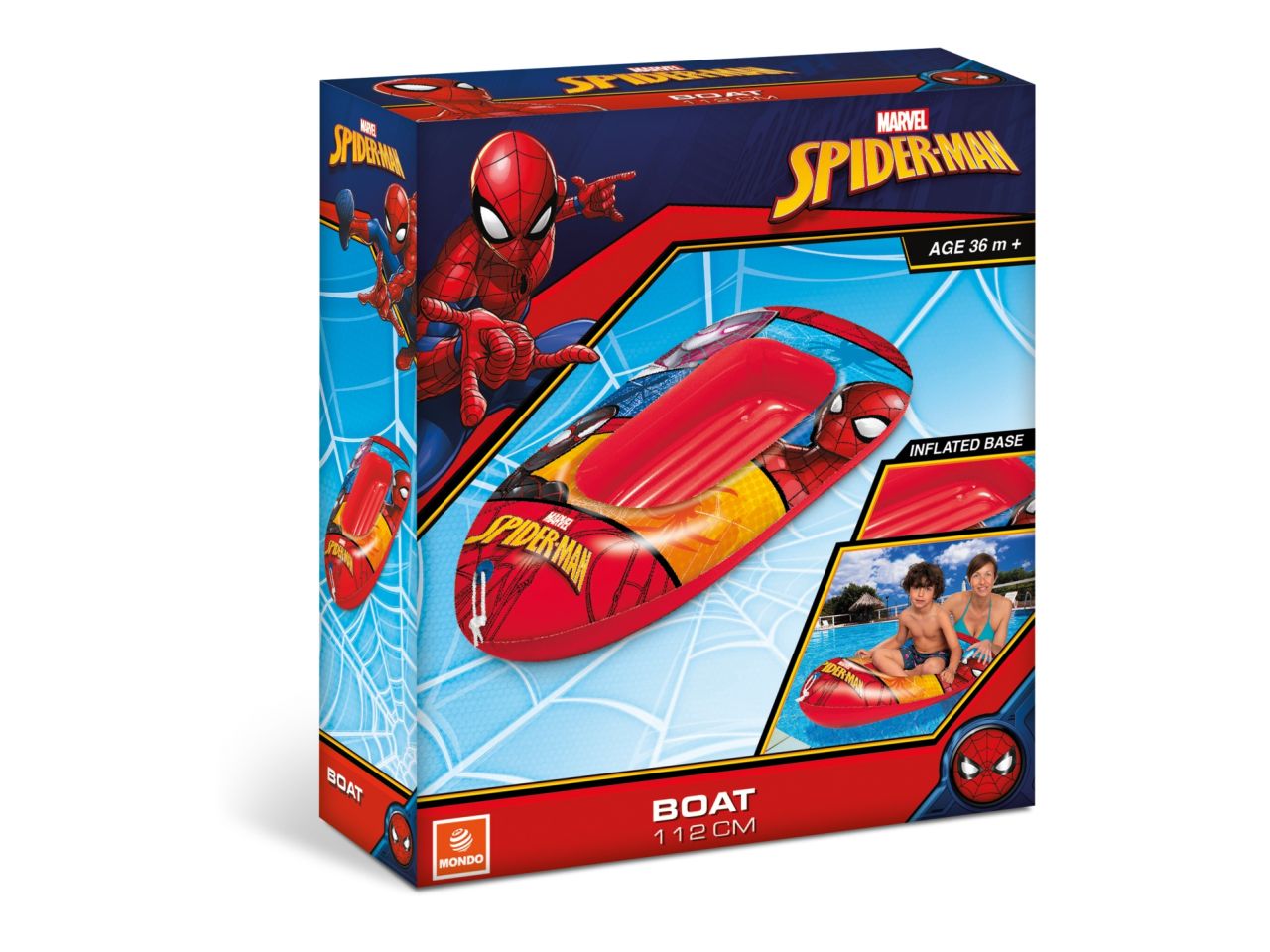 Canotto gonfiabile di spiderman 112cm