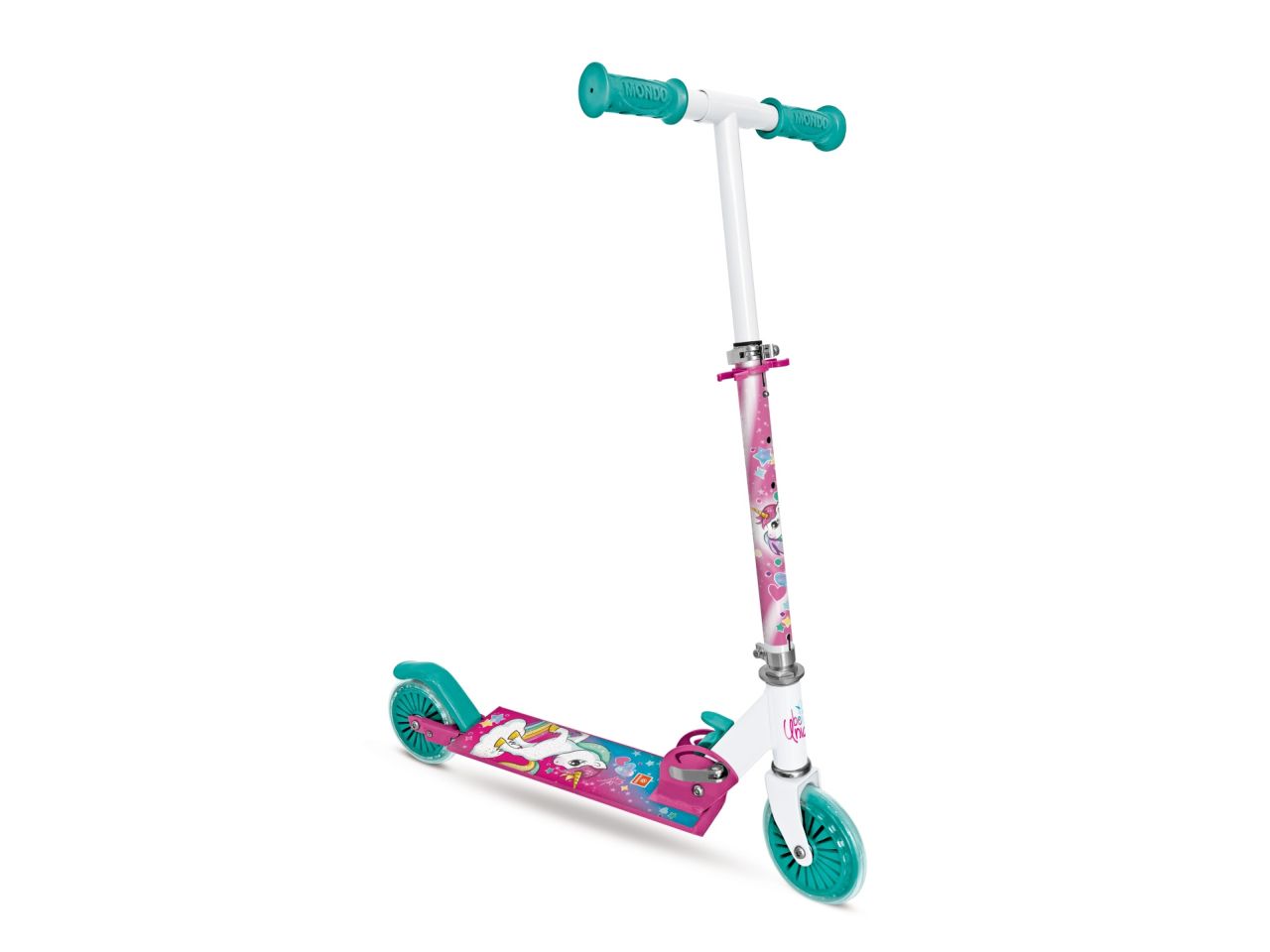 Monopattino 2 ruote new alu scooter mondo unicorn 2022