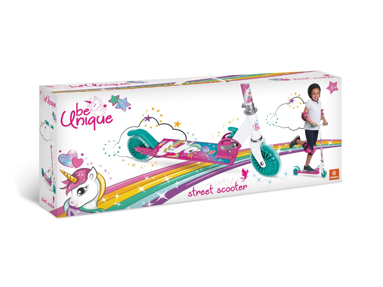 Monopattino 2 ruote new alu scooter mondo unicorn 2022