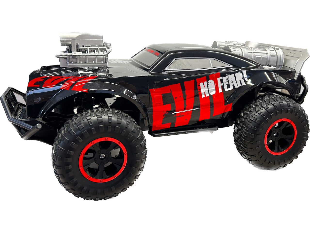 Auto Evil Radiocomandata Nero, Rosso e Grigio Plastica Scala 1:8 Età 6+ | Re.El.Toys