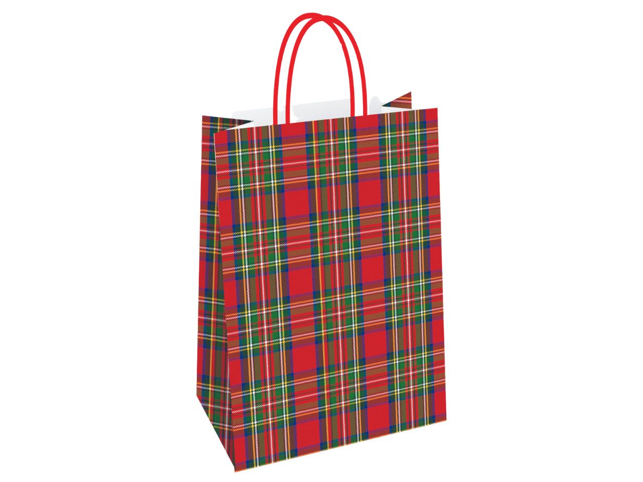 Shopper in carta formato 26x12x35cm fantasia panda