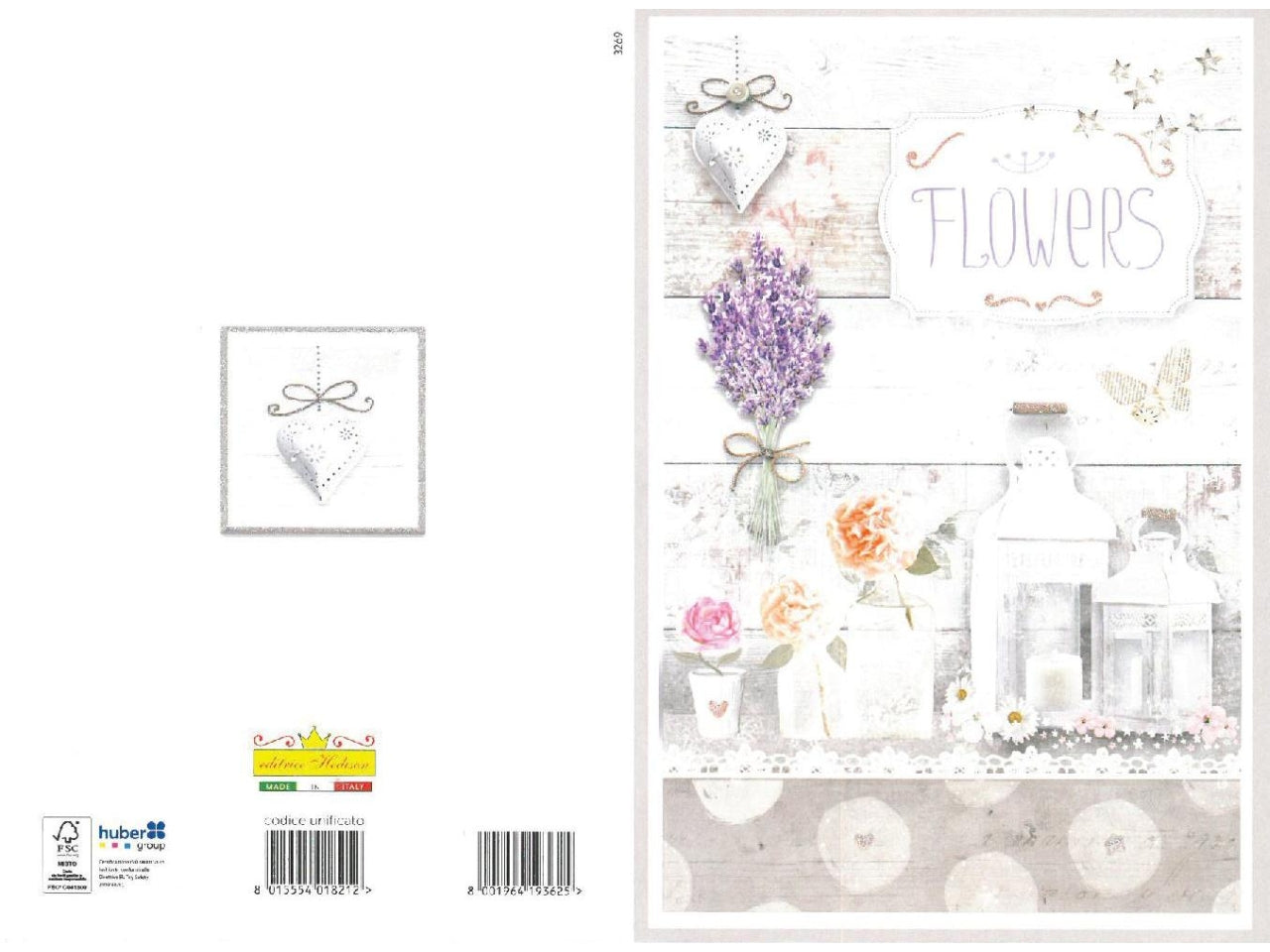 Biglietto auguri compleanno shabby