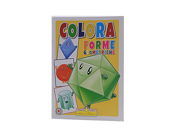 Libro didattico colora forme geometriche