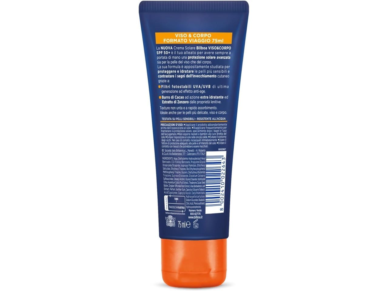 Bilboa viso e corpo spf 50 75ml