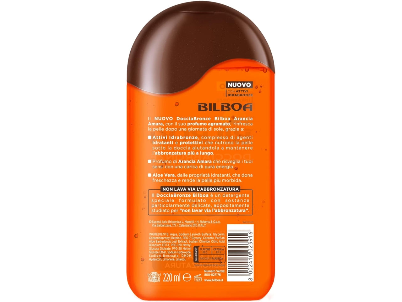 Bilboa docciabronze arancia 220ml