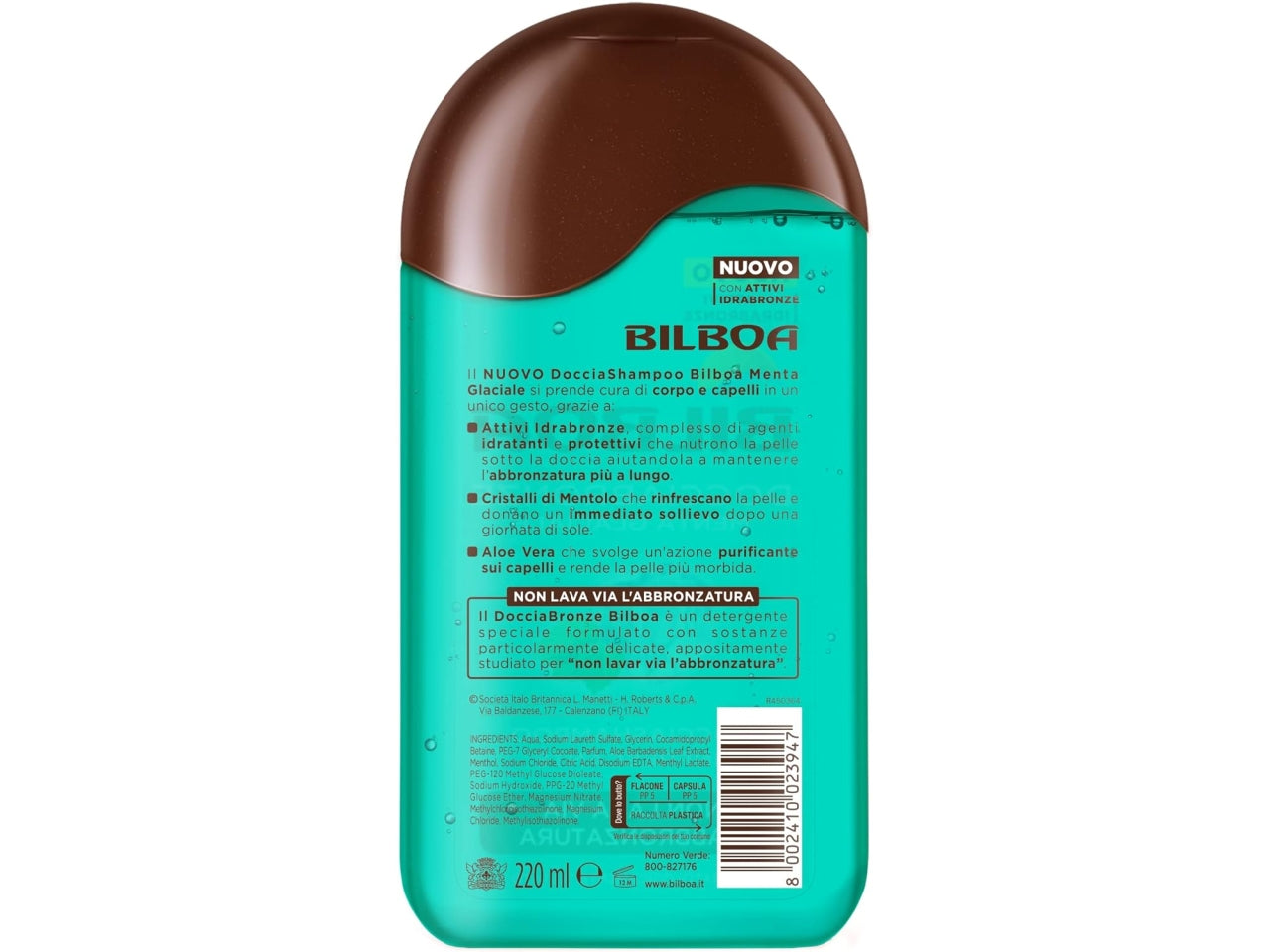 Bilboa docciabronze menta 220ml