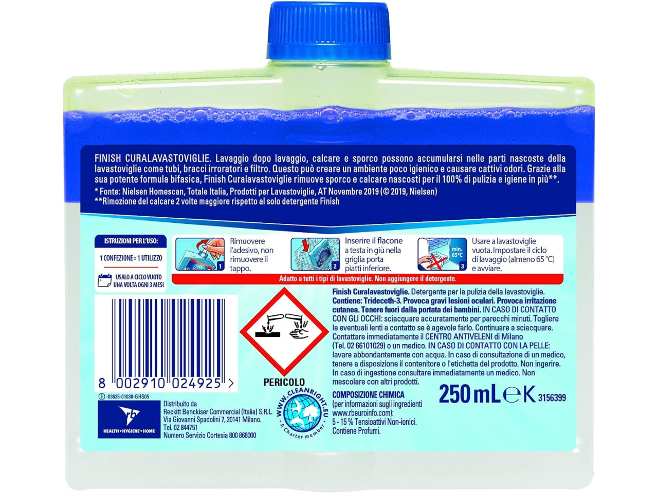 Finish curalavastoviglie 250ml classico