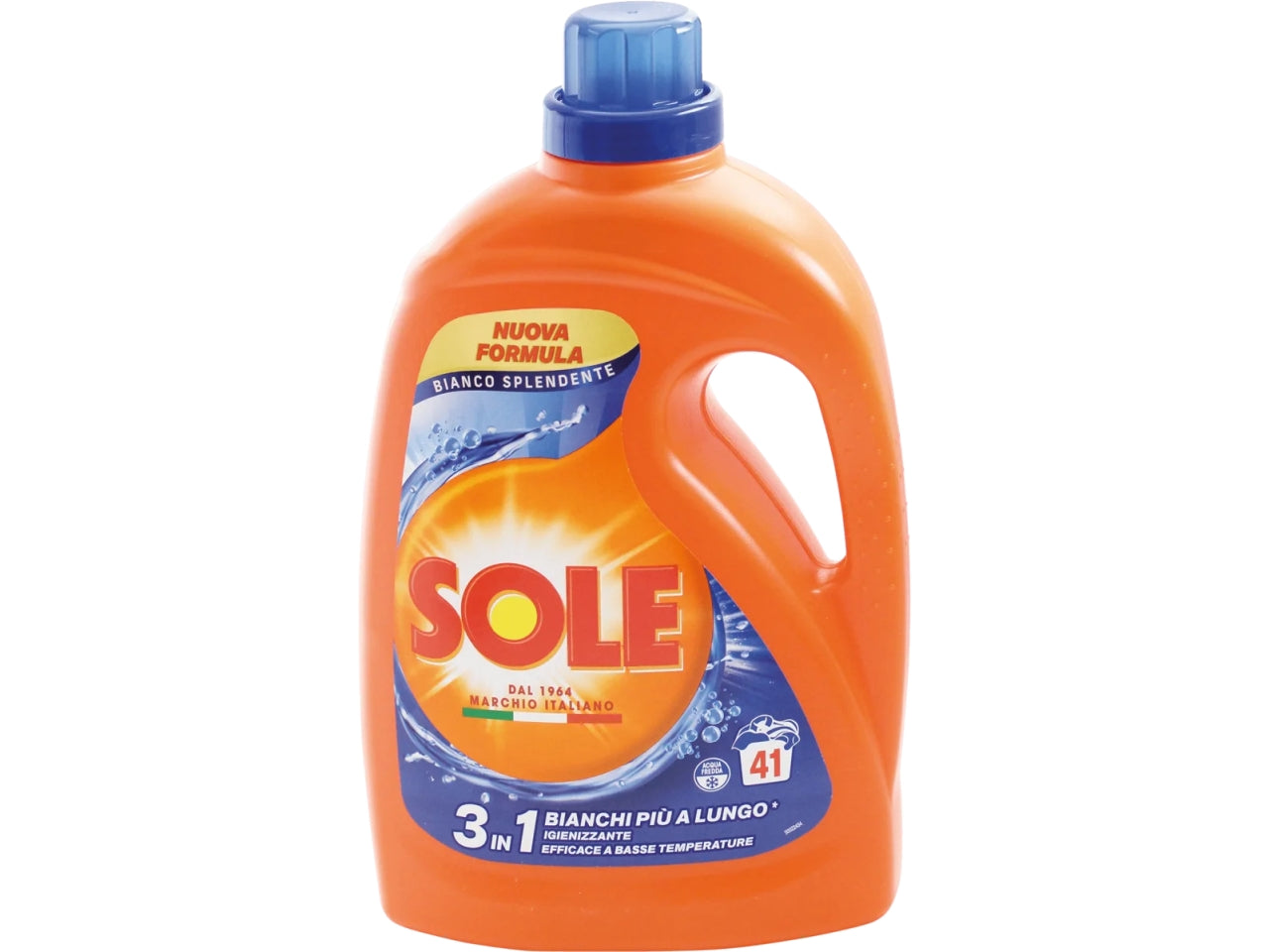 Sole detersivo liquido per bucato bianco solare 41 lavaggi 1,845l