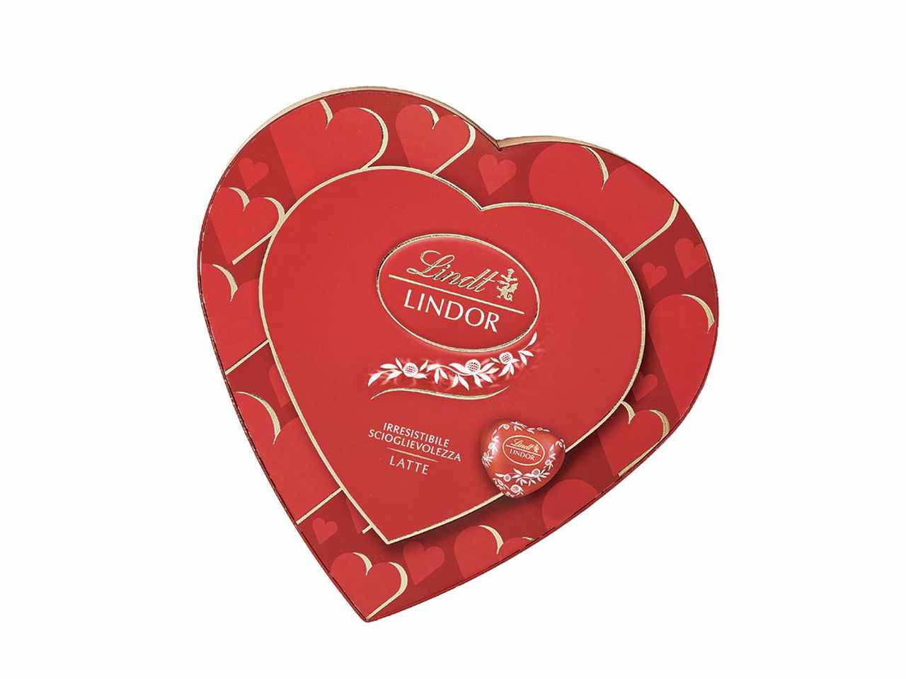 Lindor scatola cuore al latte 178gr