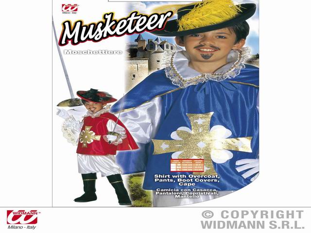 Costume moschettiere tg.5-7anni 38666