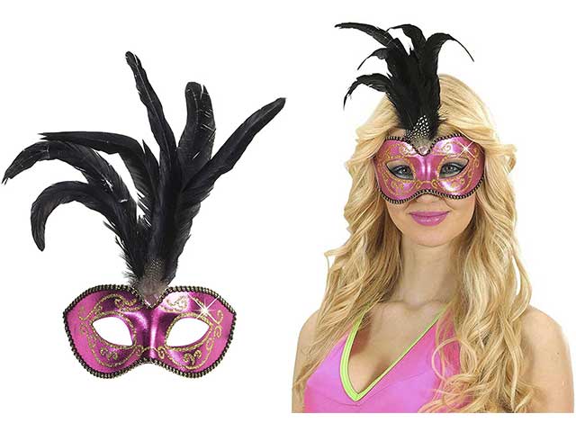 Domini rosa con glitter oro 6433k