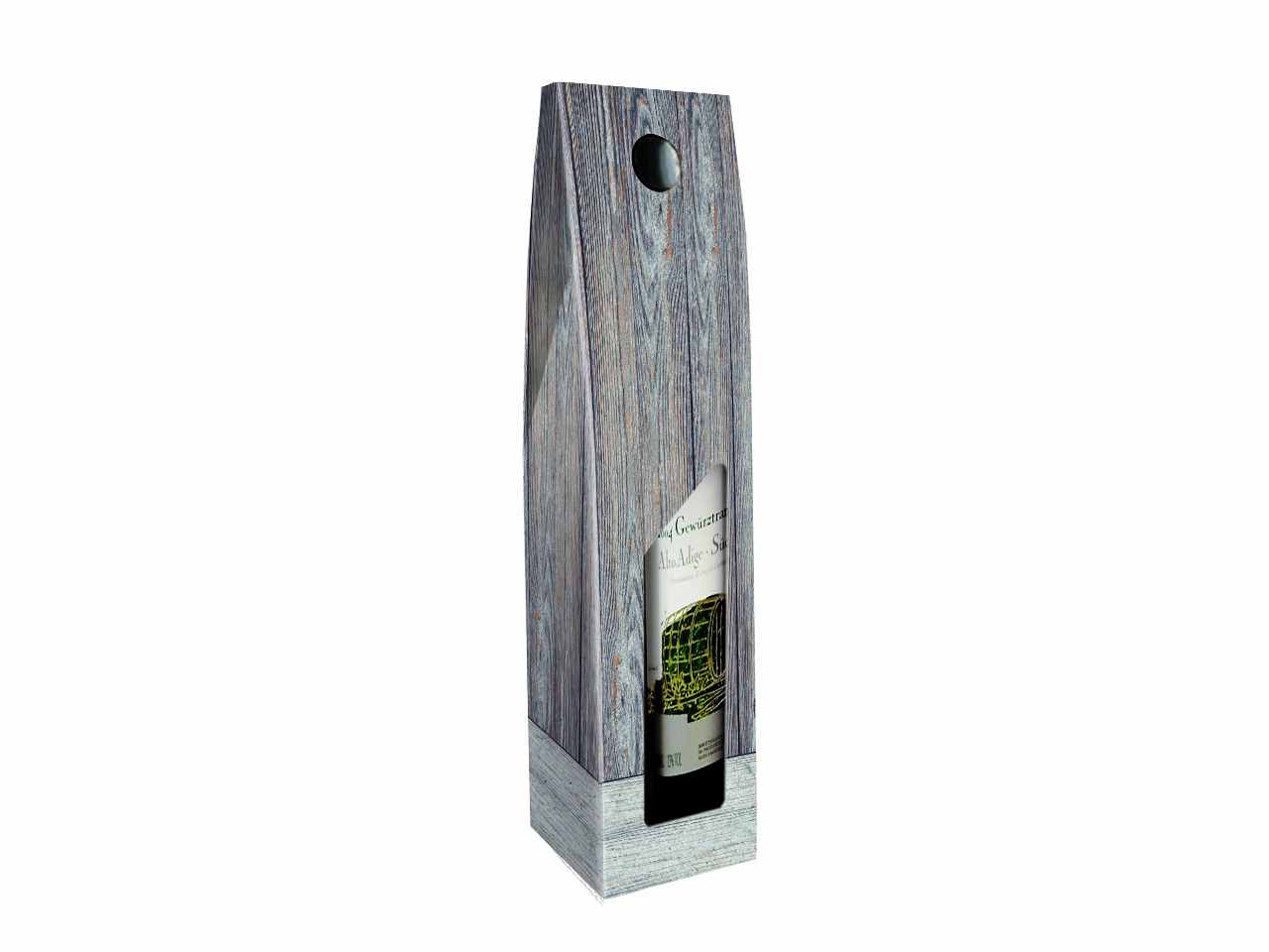 Linea vintage wood porta bottiglia 1p catvn1f/v085