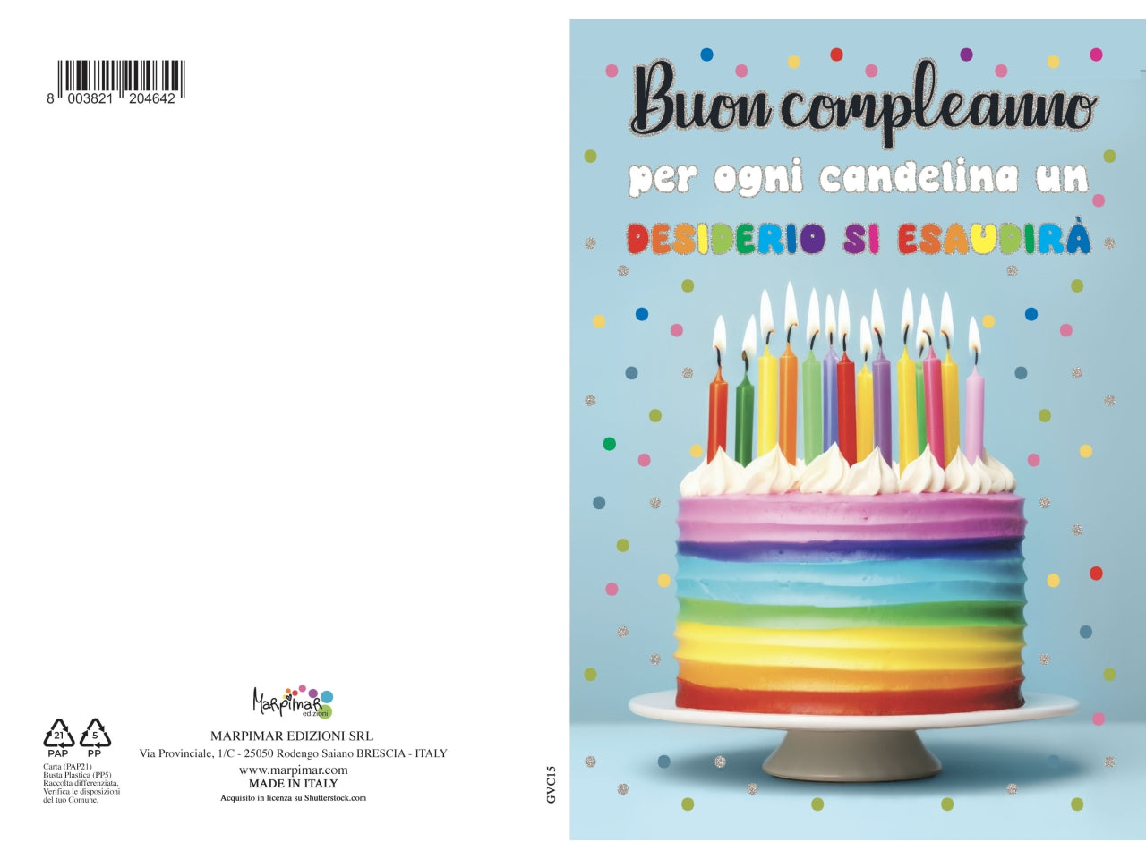 Biglietto auguri buon compleanno