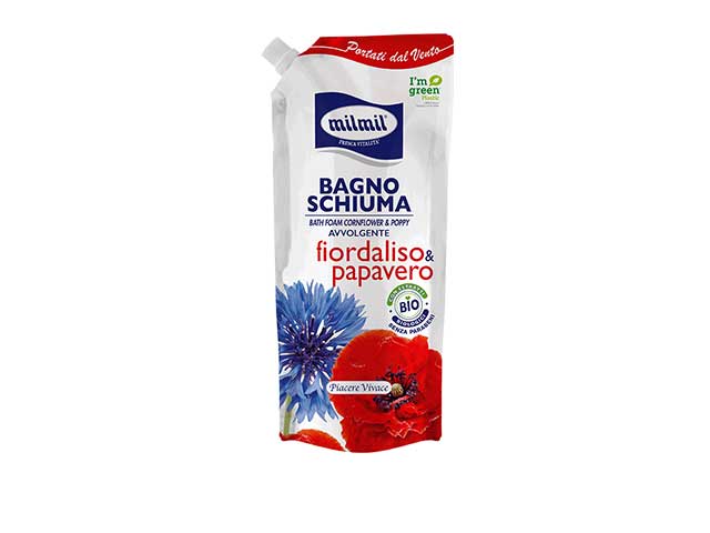 Mil mil saponebagno schiuma 750ml ricarica 0011030