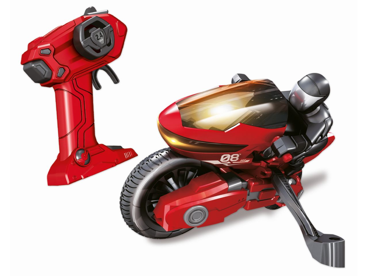 Moto speed radiocomandata 2,4ghz con luci a batteria usb incluso