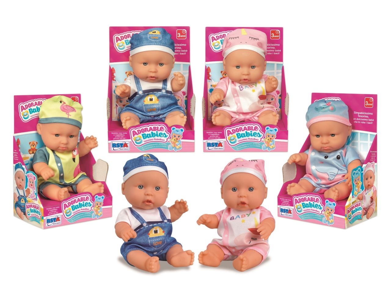 Tesorino ruba baci misura 25cm in 4 assortimenti