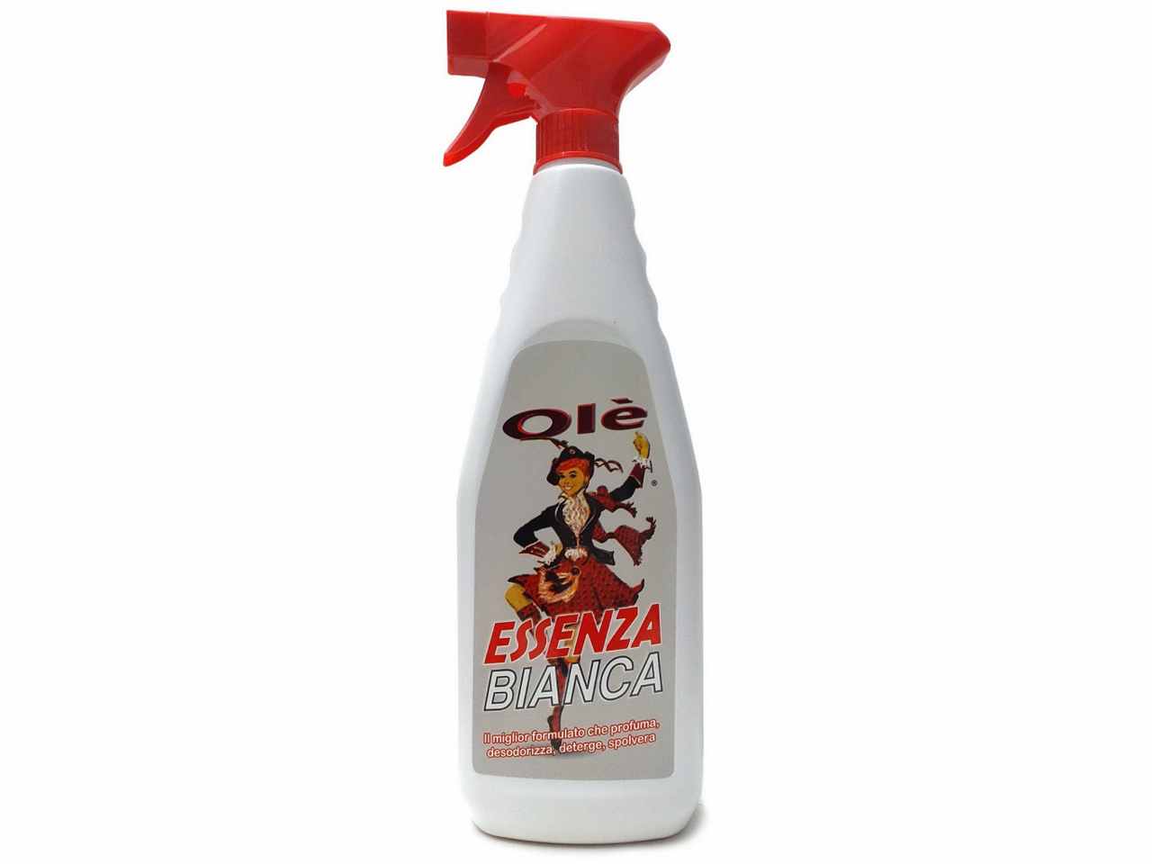 Ole' essenza bianca spray 750ml spolvera, profuma, desodorizza e igienizza$