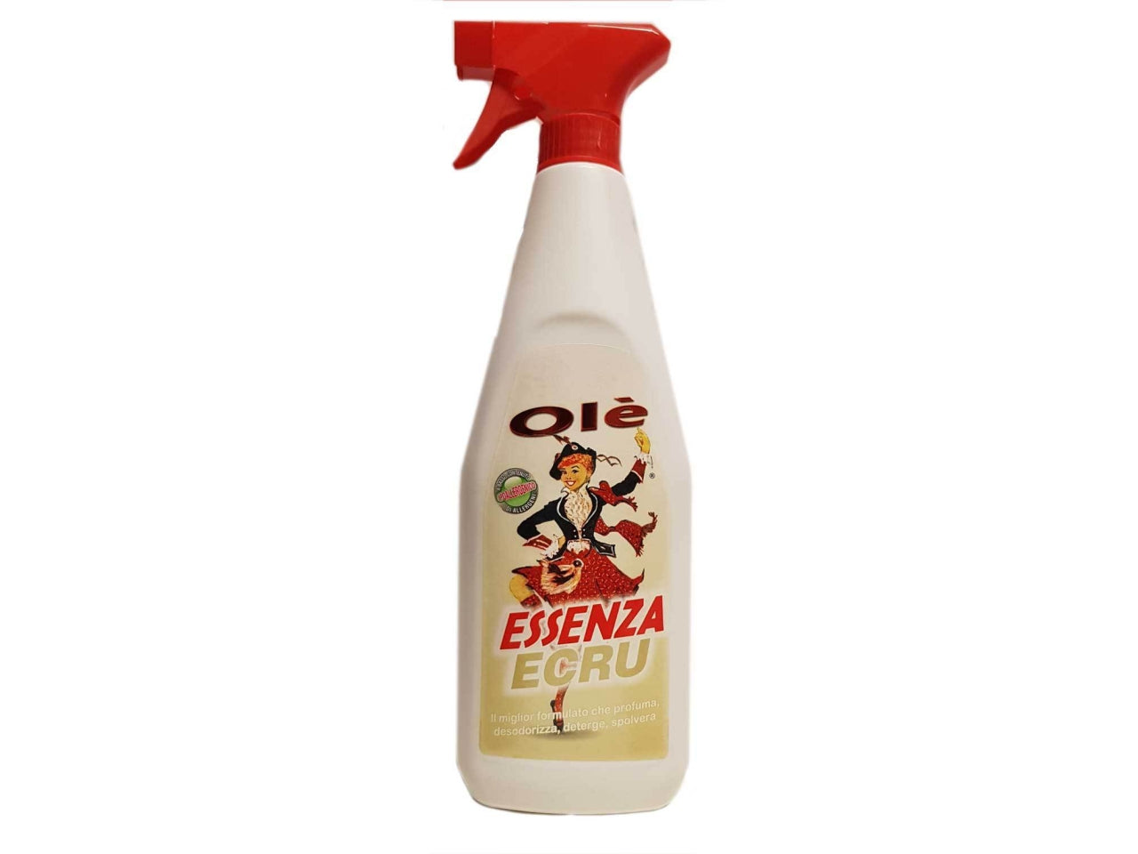Ole' essenza ecru' spray 750ml spolvera, profuma, desodorizza e igienizza$