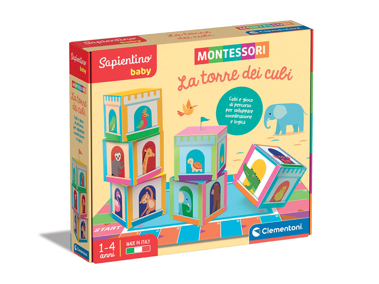Sapientino Baby Torre dei cubi Gioco Educativo - Clementoni