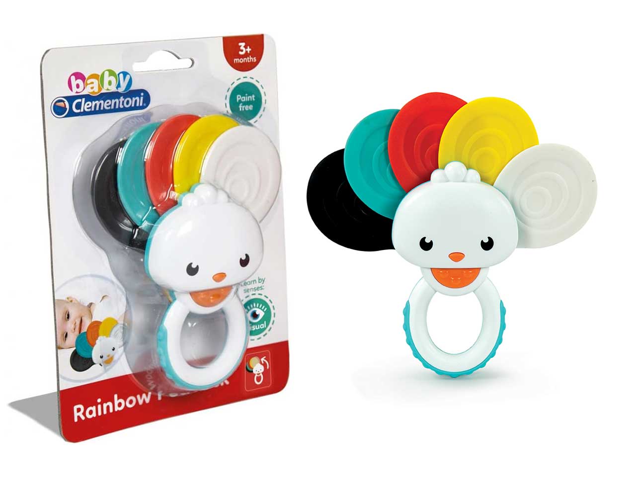 Baby clementoni sonaglino pavone arcobaleno$