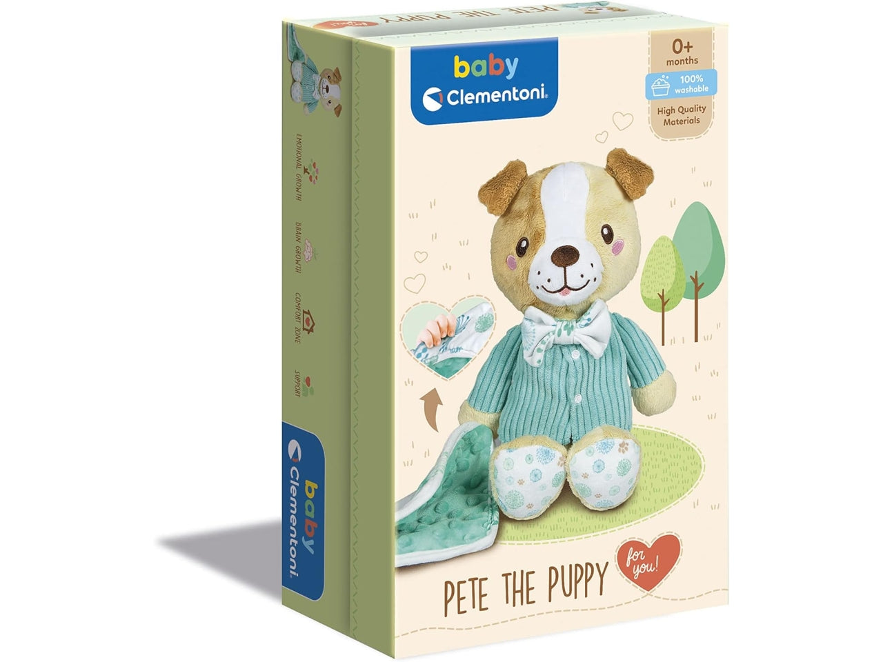 Baby clementoni plush in the box pete the puppy $
