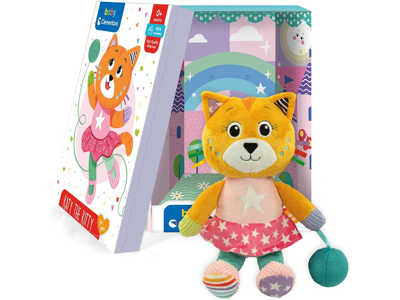 Plush in the box cat 17762