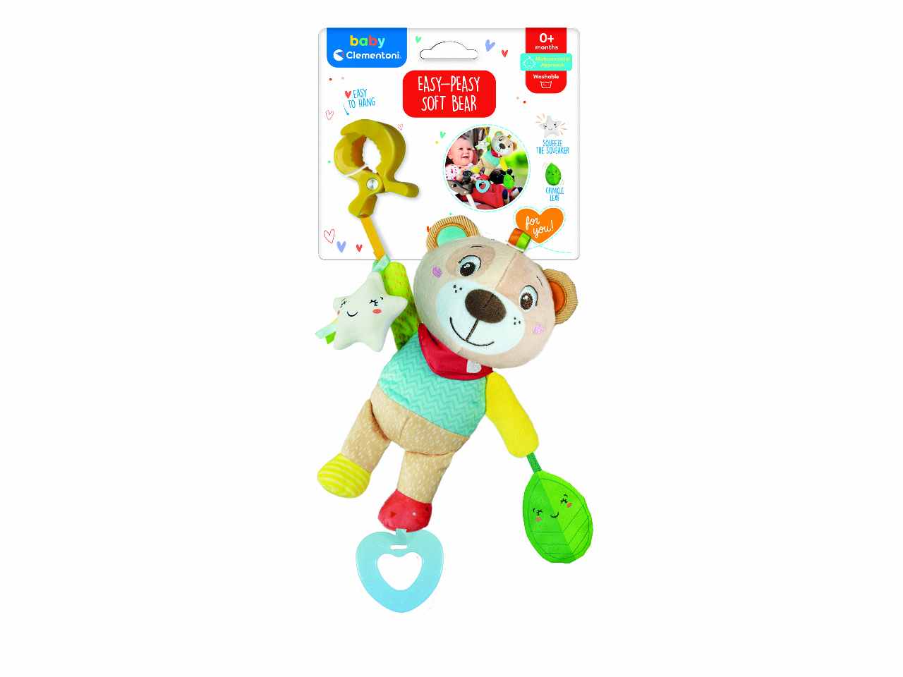 Baby clementoni on the go plush bear 17