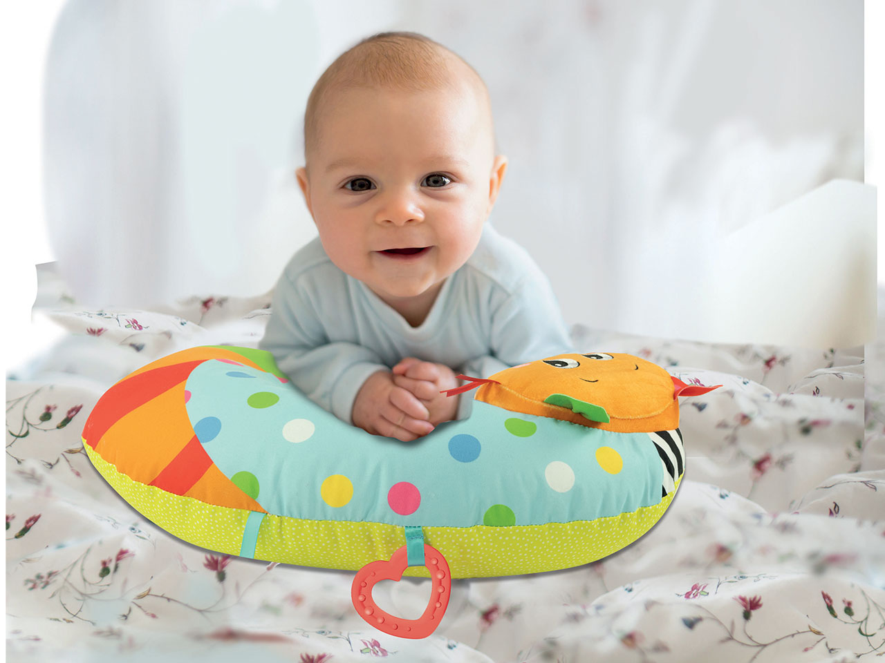 Kitty Cat Pillow Cuscino per Sviluppo Muscolare Gattonamento - Clementoni Baby For You