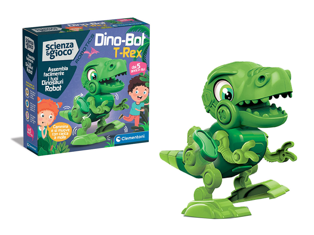 Clementoni scienza e gioco robotics dinobot t-rex