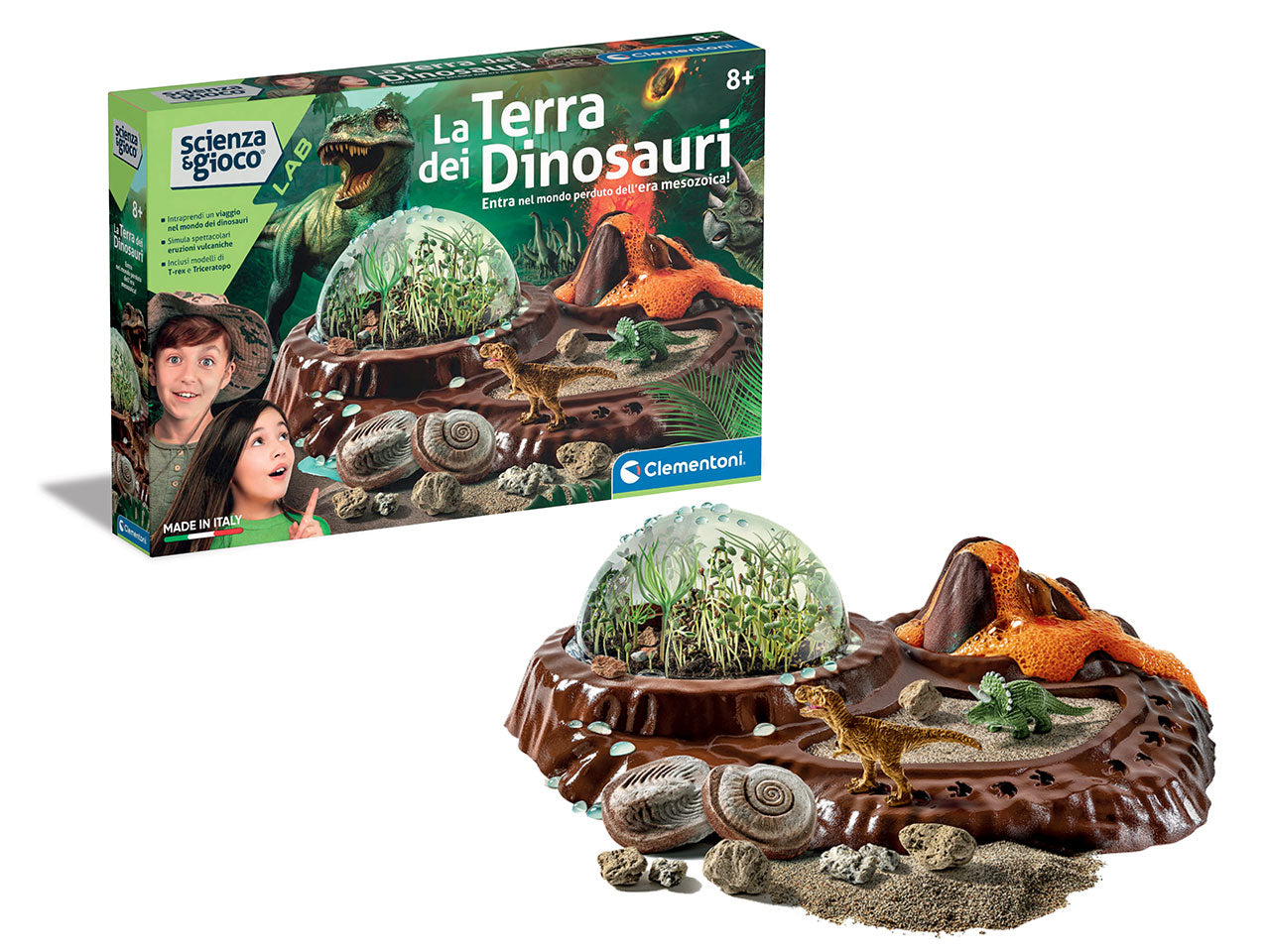 Scienza Lab Kit Paleontologia, Botanica e Geologia - Clementoni