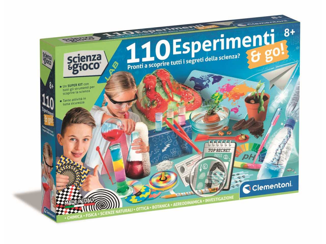 Lab 110 Esperimenti e go! Clementoni Scienza e Gioco