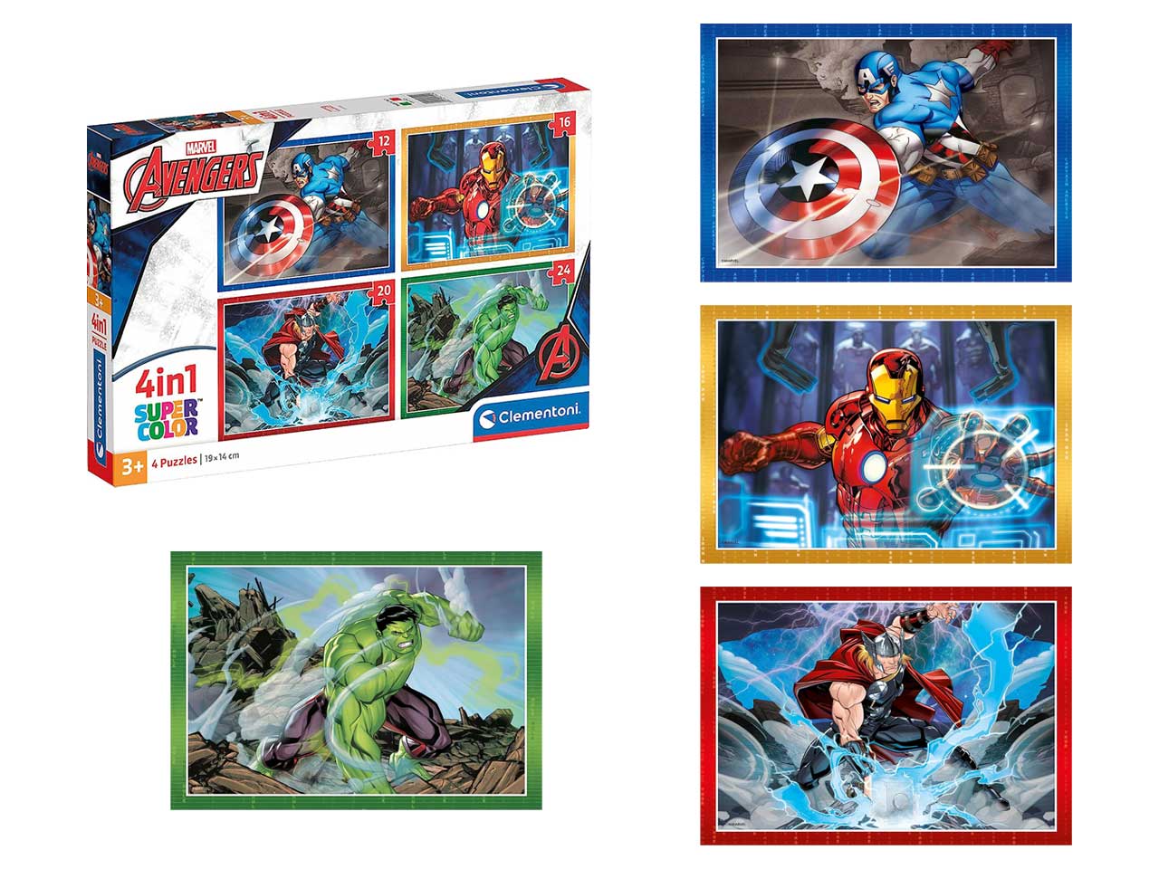 Puzzle 4 in 1 marvel