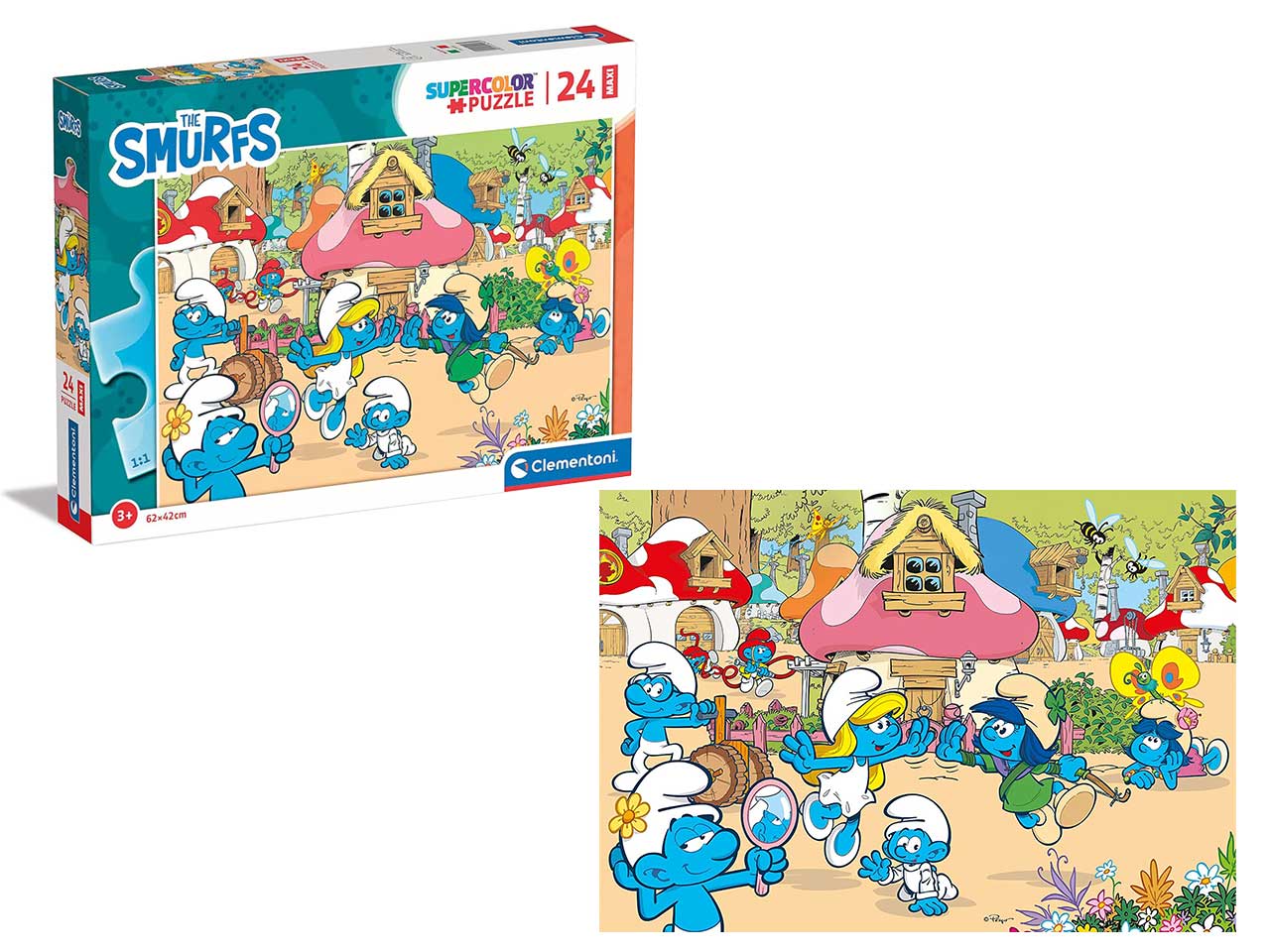 Puzzle da 24 pezzi the smurfs
