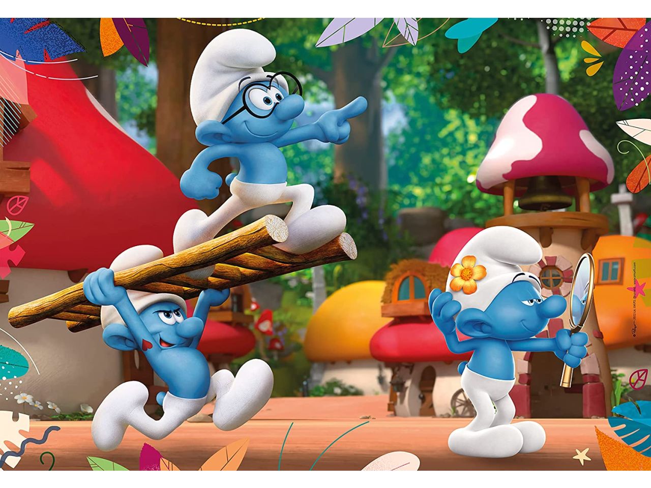 Puzzle 2x20 puffi