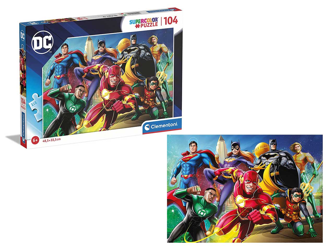 Puzzle da 104 pezzi dc comics