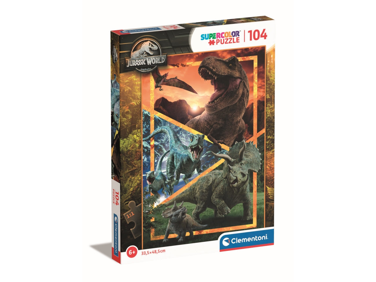 Puzzle da 104 pezzi super jurassic world