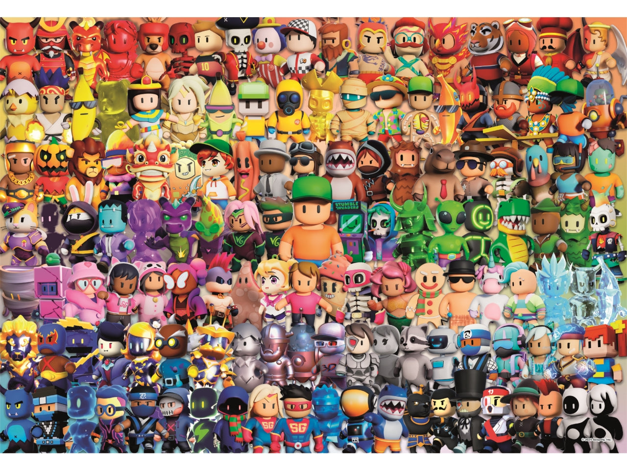 Puzzle Stumble Guys Videogioco, Impossible 180 Pezzi Bambini 7 Anni, Gaming, Made In Italy, 29321 - Clementoni
