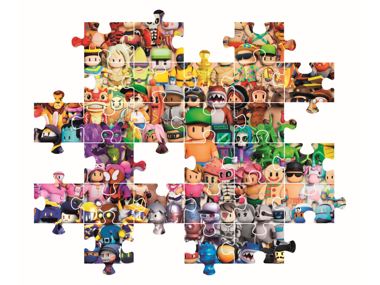 Puzzle Stumble Guys Videogioco, Impossible 180 Pezzi Bambini 7 Anni, Gaming, Made In Italy, 29321 - Clementoni