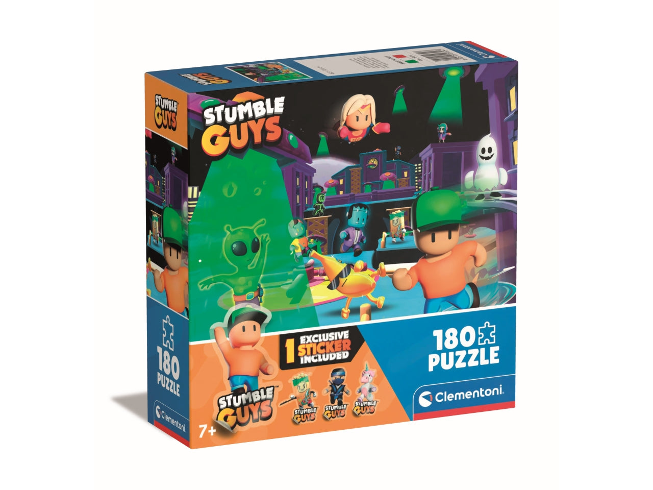 Puzzle Stumble Guys Videogioco 180 Pezzi Bambini 7 Anni, Gaming, Made In Italy, 29324 - Clementoni