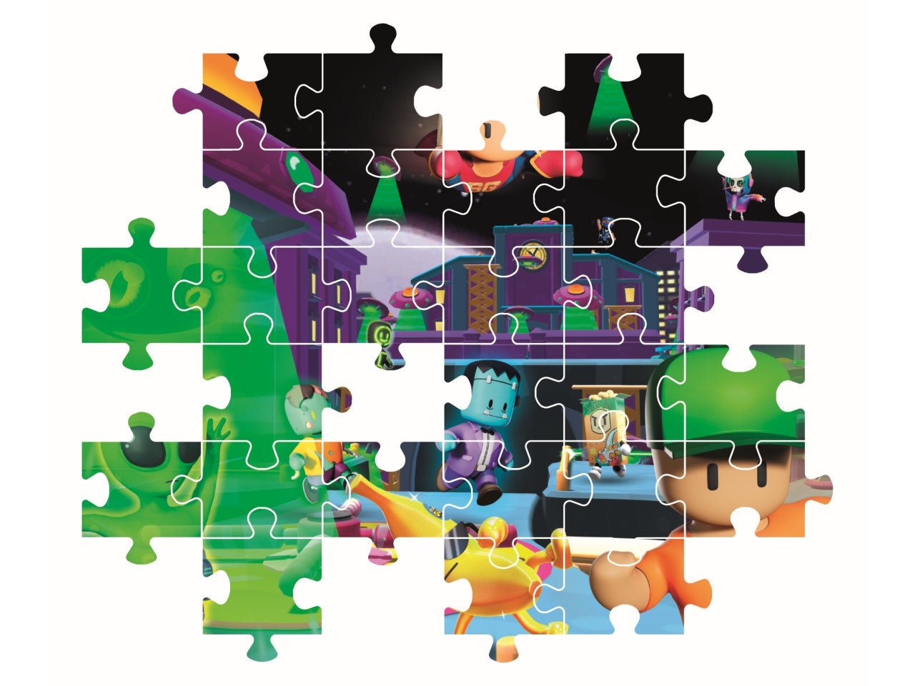 Puzzle Stumble Guys Videogioco 180 Pezzi Bambini 7 Anni, Gaming, Made In Italy, 29324 - Clementoni