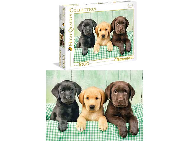 Puzzle 1000 pezzi i tre labrador c39279