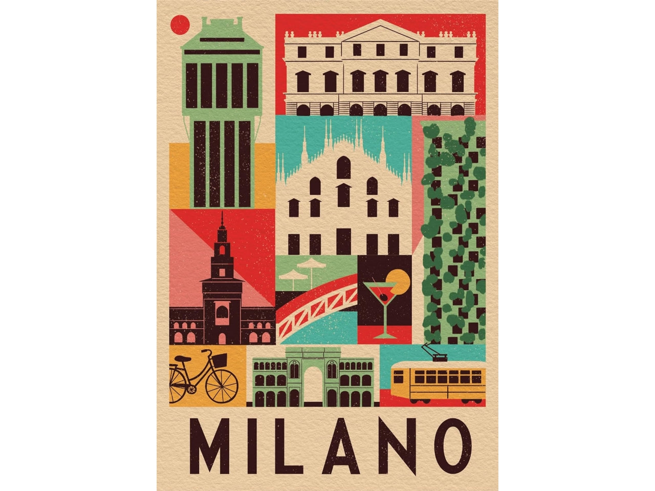 Puzzle 1000 pezzi style in the city milano
