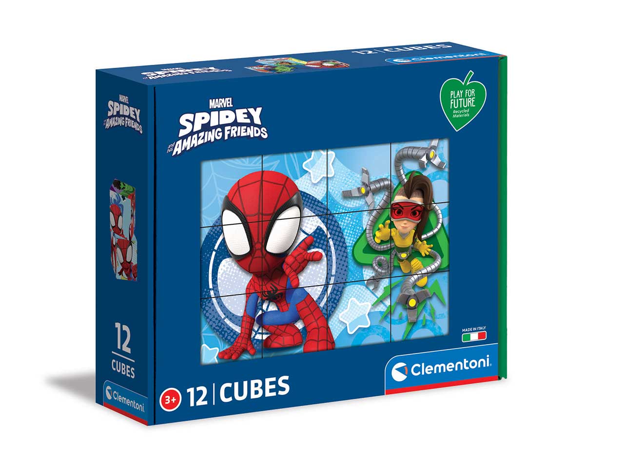Clementoni cubi 12 pezzi spidey and his amazing friends